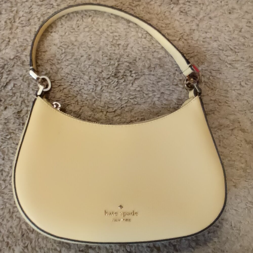KA694 Kate Spade Kristi Leather Shoulder Bag Amarillo
